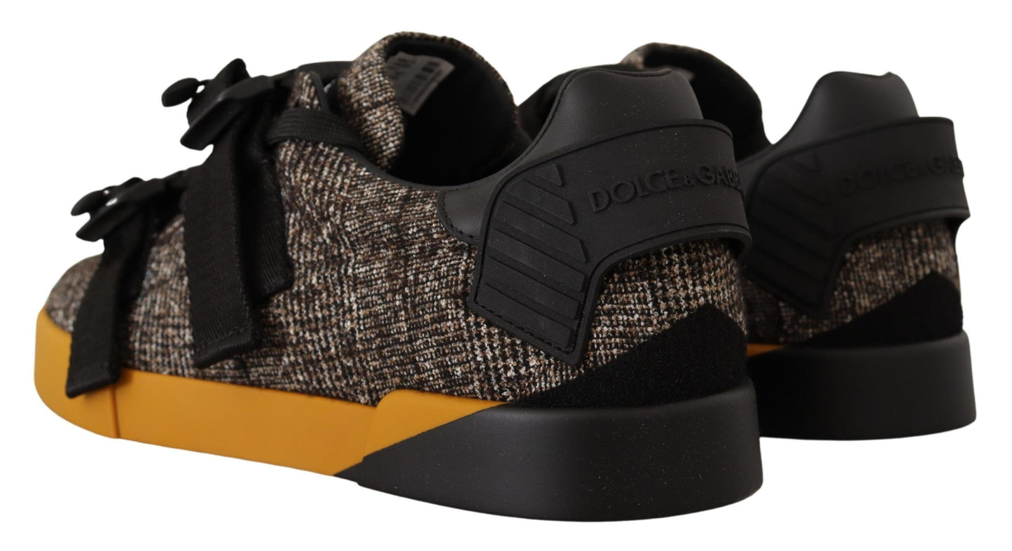 Dolce & Gabbana Elegant Wool-Cotton Blend Casual Sneakers