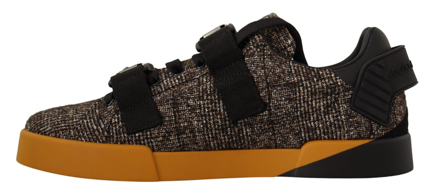 Dolce & Gabbana Elegant Wool-Cotton Blend Casual Sneakers