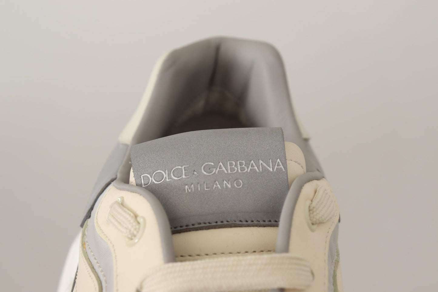 Dolce & Gabbana Daymaster Casual Beige Leather Sneakers