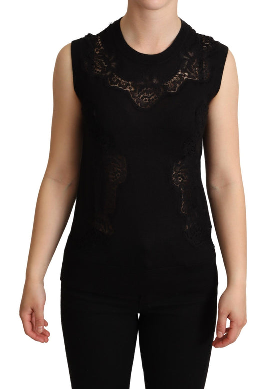 Dolce & Gabbana Elegant Sleeveless Cashmere Blend Top