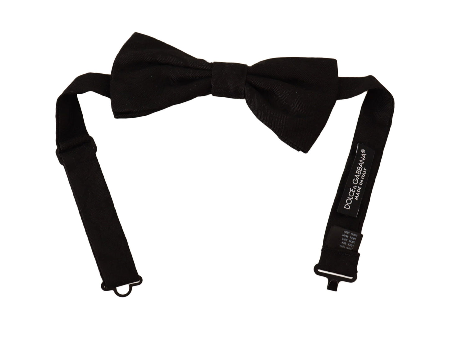 Dolce & Gabbana Elegant Black Silk Bow Tie