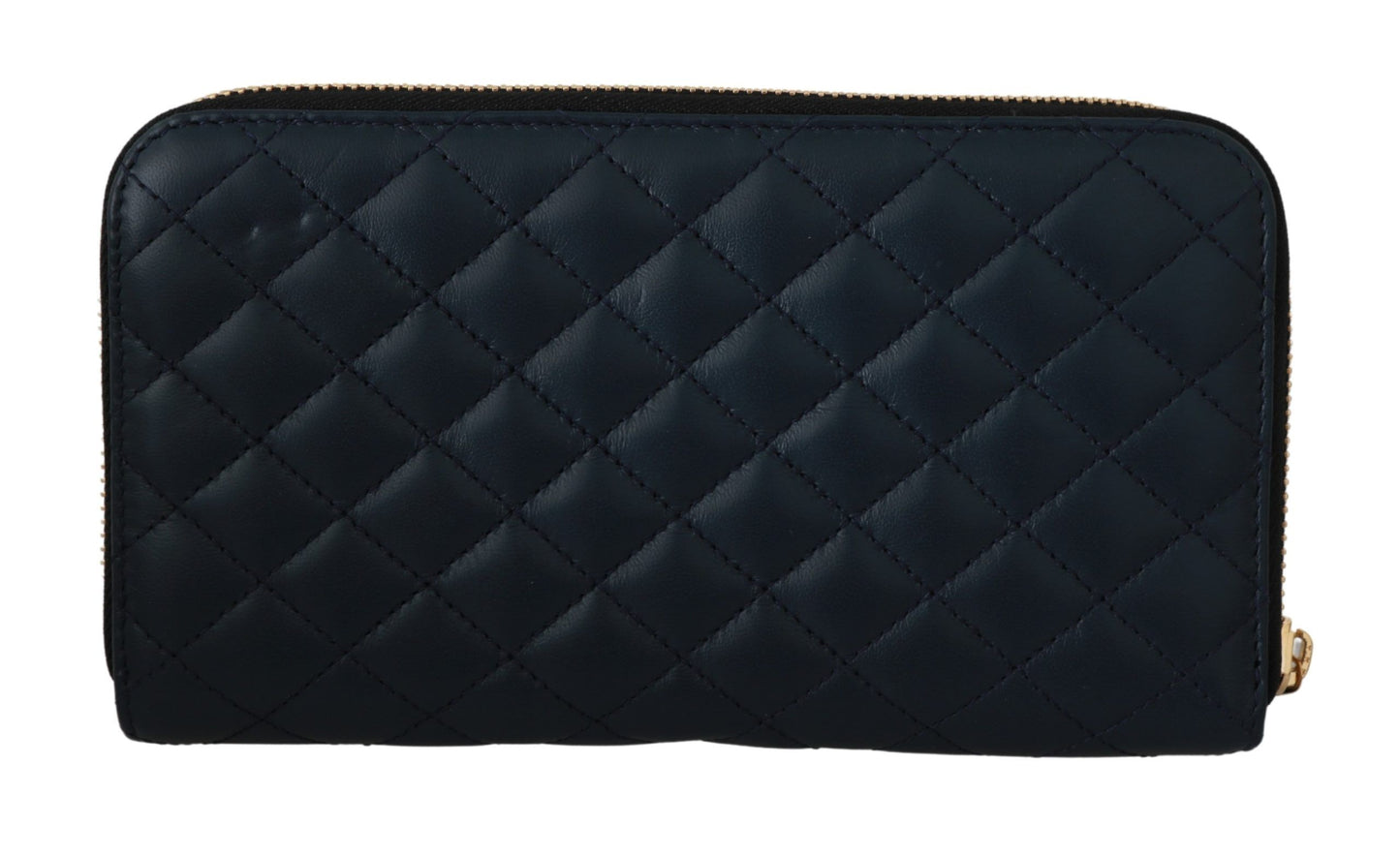 Dolce & Gabbana Elegant Blue Leather Continental Wallet