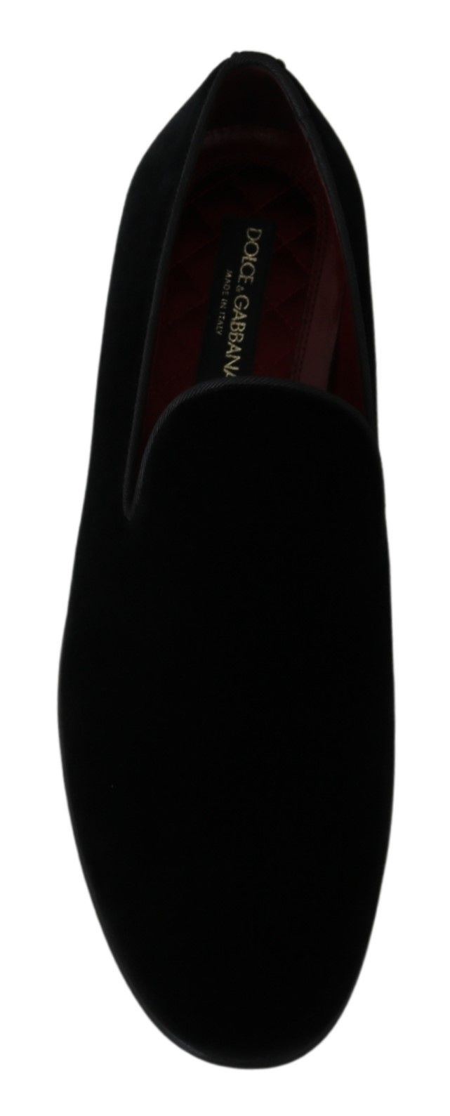 Dolce & Gabbana Chic Black Velvet Loafers for Men