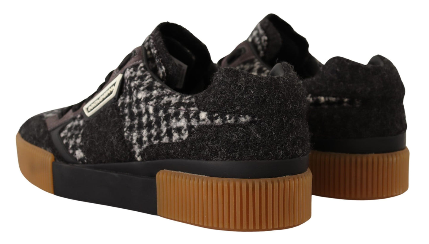 Dolce & Gabbana Sleek Wool-Cotton Blend Casual Sneakers