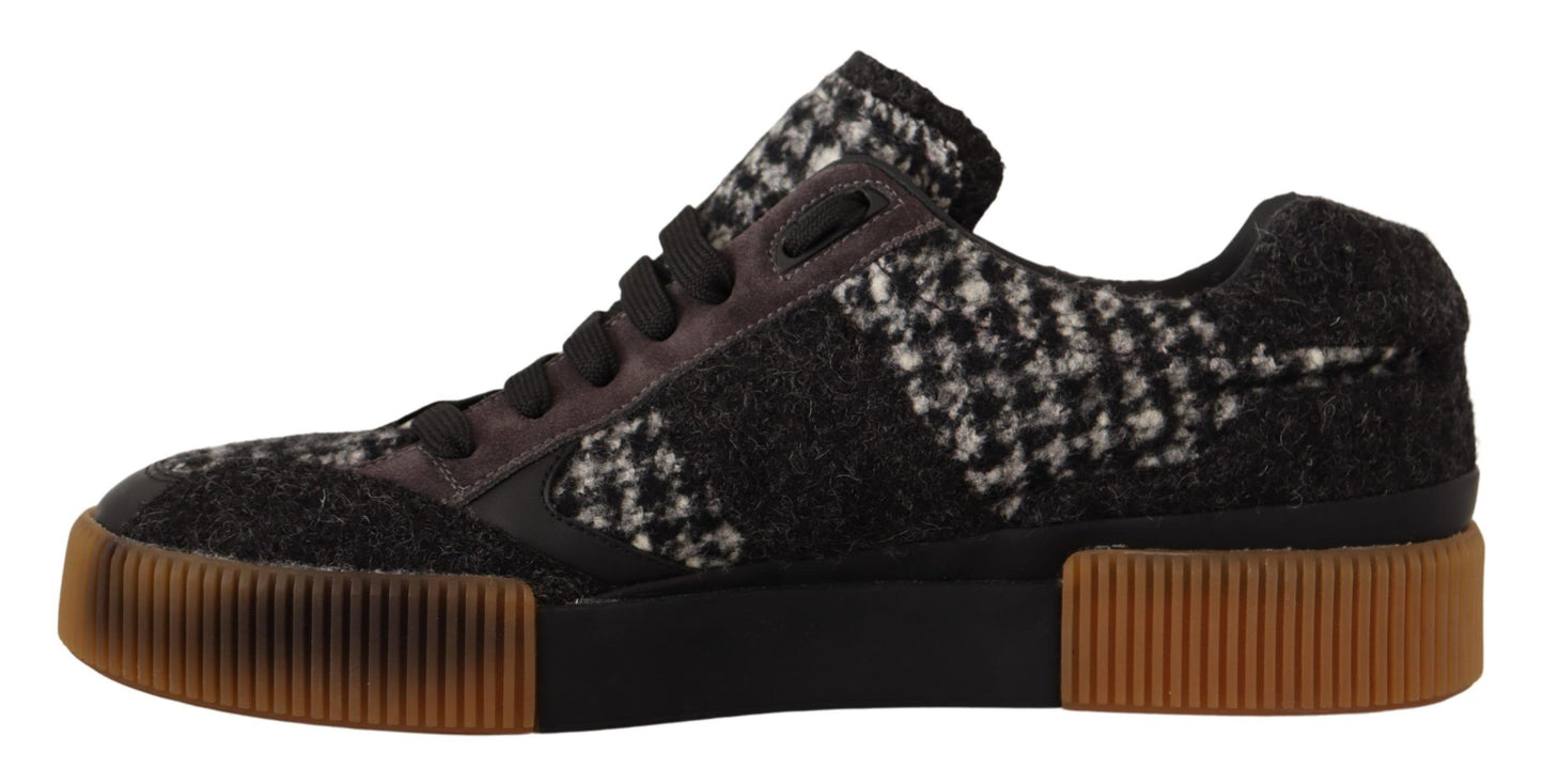 Dolce & Gabbana Sleek Wool-Cotton Blend Casual Sneakers