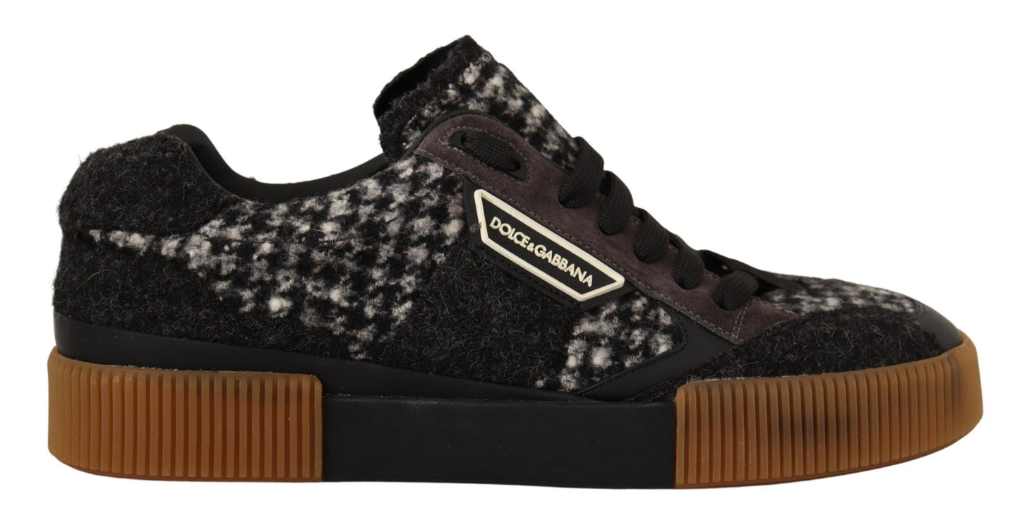 Dolce & Gabbana Sleek Wool-Cotton Blend Casual Sneakers