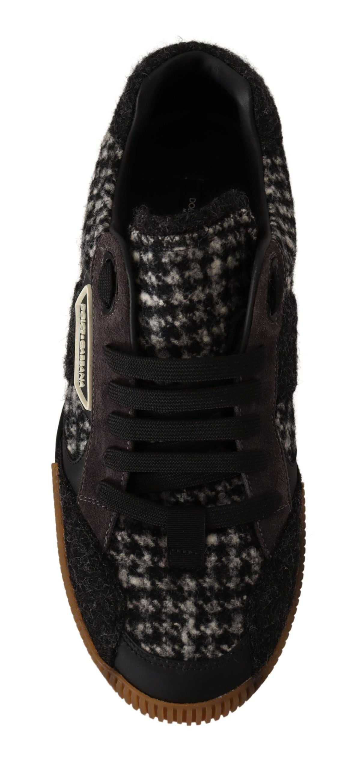 Dolce & Gabbana Sleek Wool-Cotton Blend Casual Sneakers