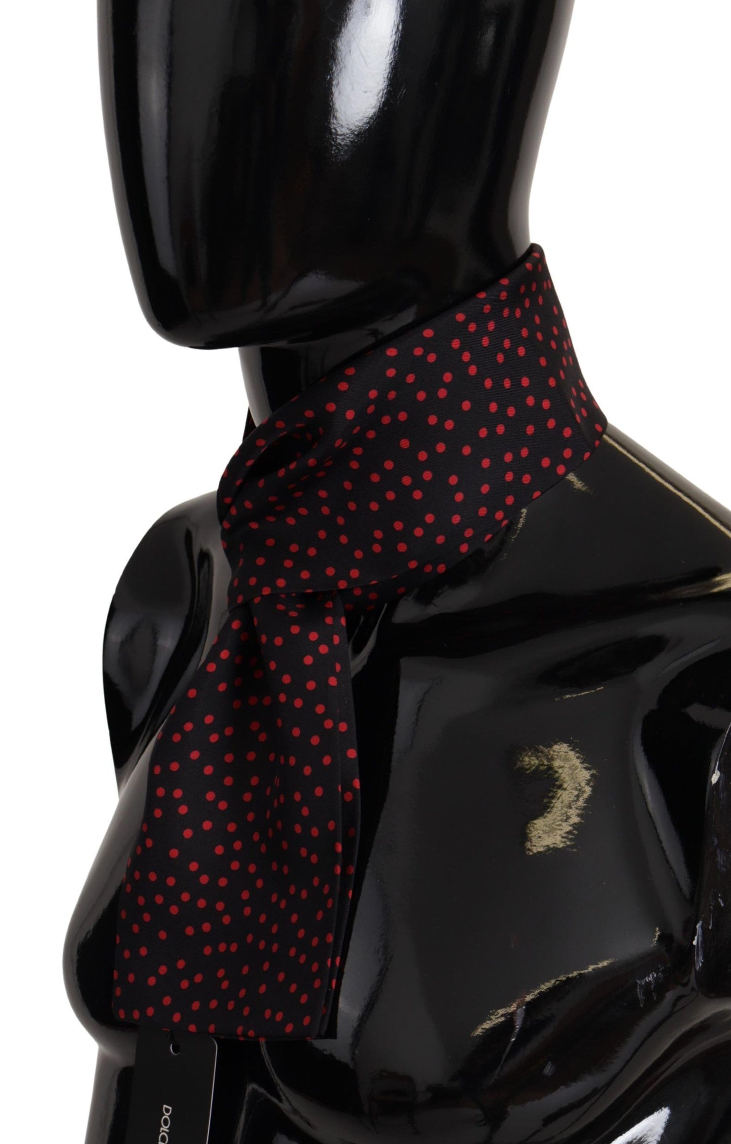 Dolce & Gabbana Elegant Polka Dot Silk Men's Scarf