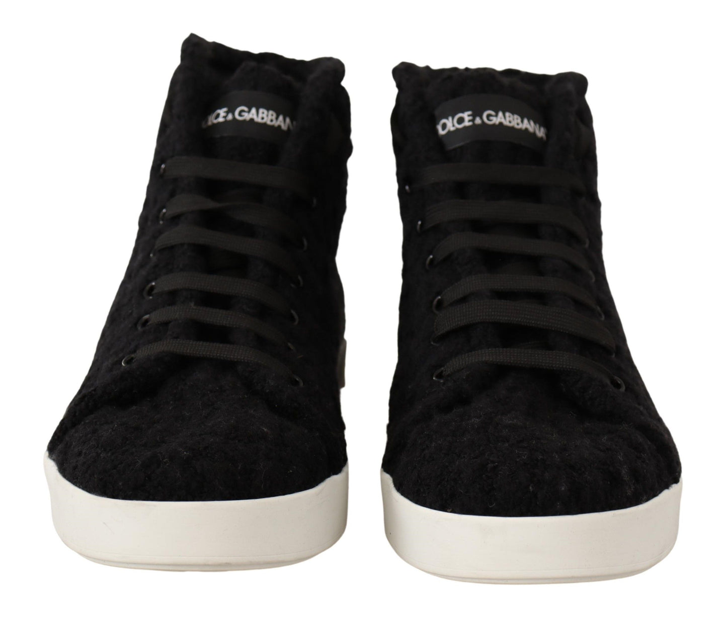 Dolce & Gabbana Elegant Black High-Top Sneakers