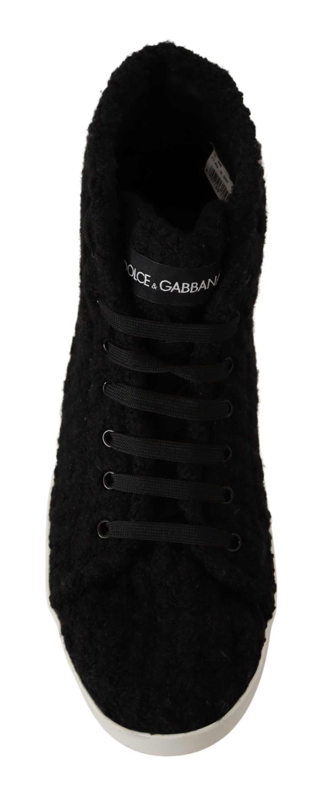 Dolce & Gabbana Elegant Black High-Top Sneakers