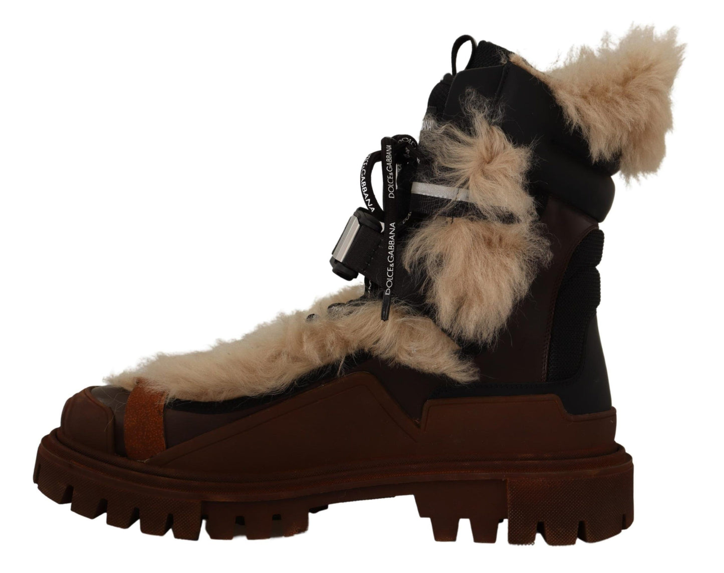 Dolce & Gabbana Exquisite Shearling Winter Snow Boots