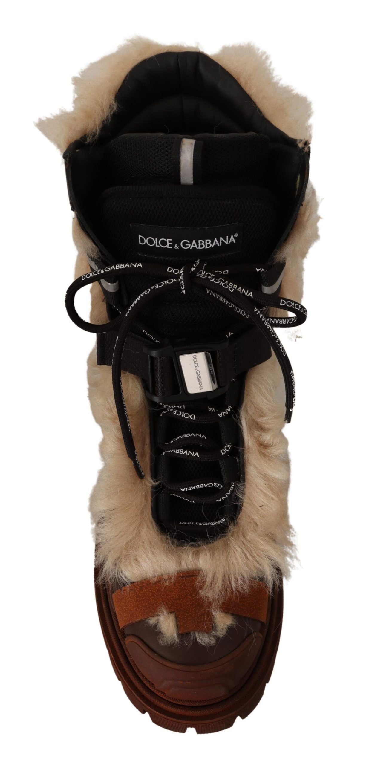 Dolce & Gabbana Exquisite Shearling Winter Snow Boots