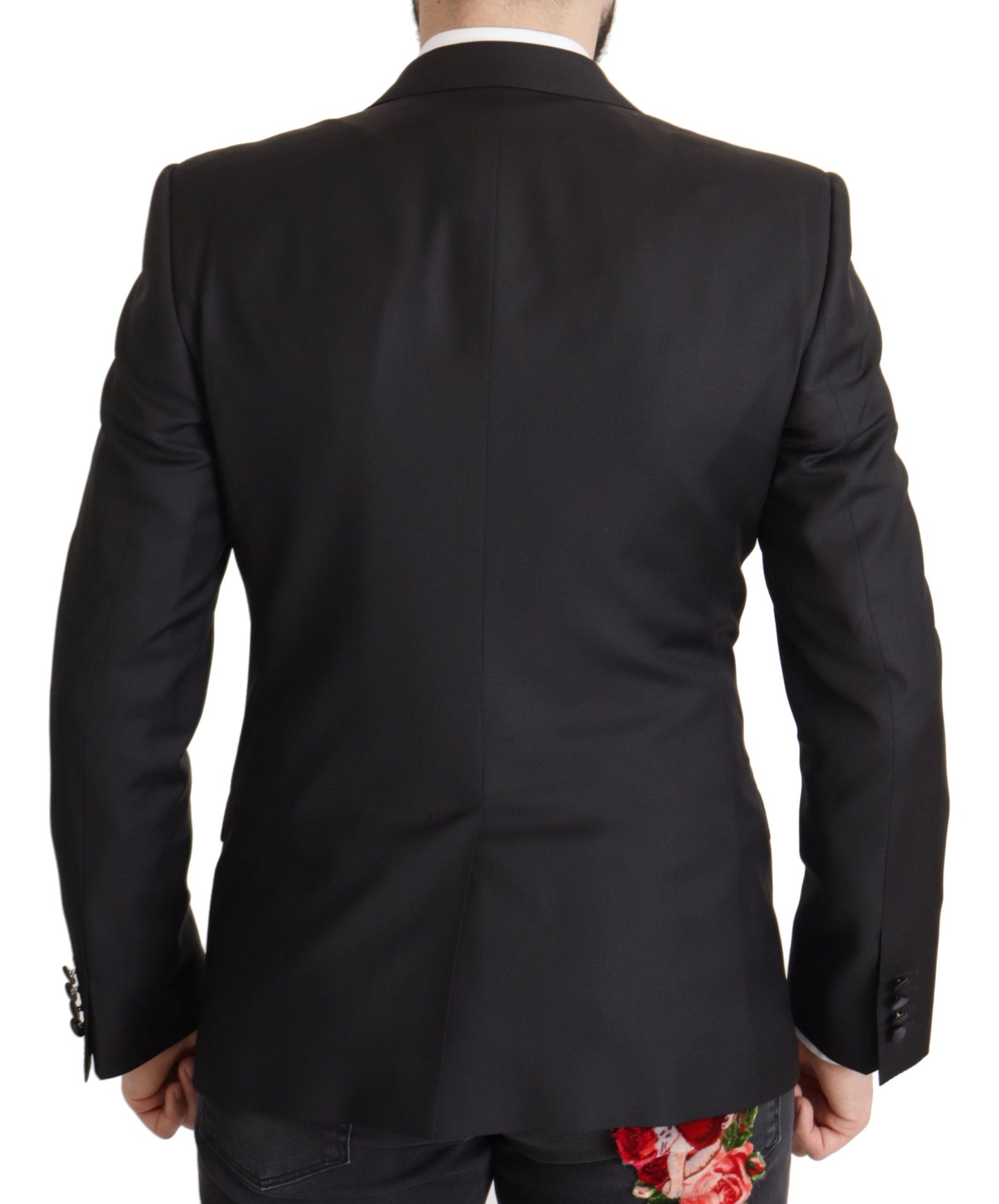 Dolce & Gabbana Black Wool Single Breasted MARTINI Blazer