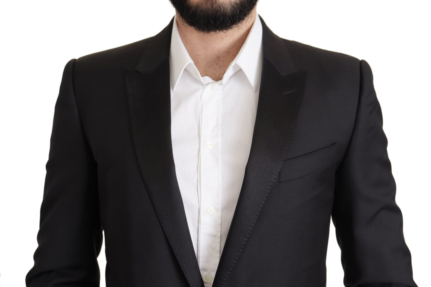 Dolce & Gabbana Black Wool Single Breasted MARTINI Blazer