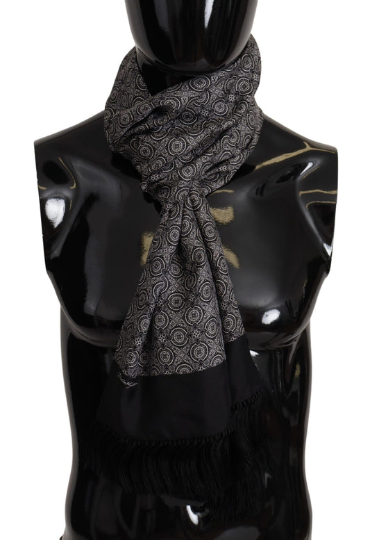 Dolce & Gabbana Elegant Silk Men's Scarf - Timeless Accessory