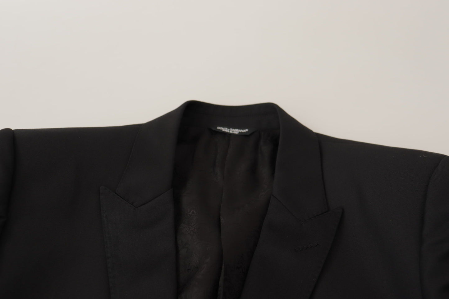 Dolce & Gabbana Black Wool Single Breasted MARTINI Blazer