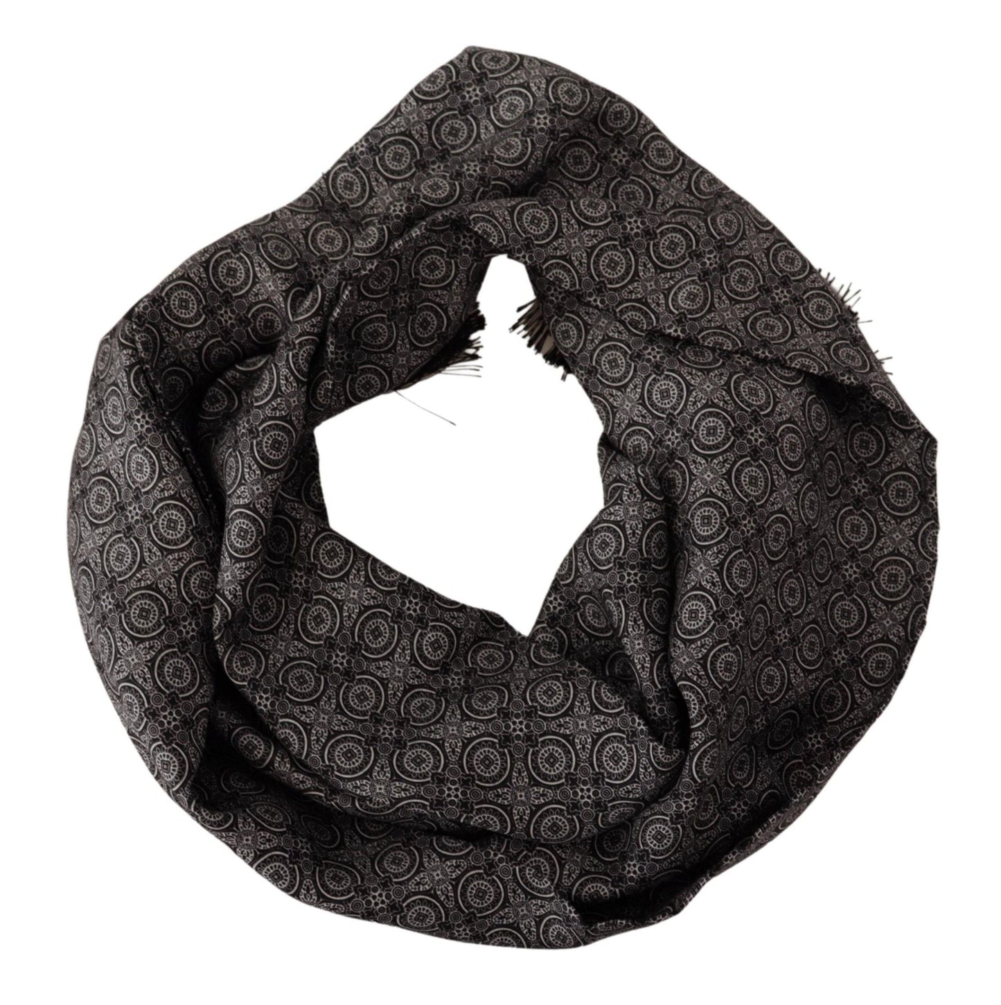 Dolce & Gabbana Elegant Silk Men's Scarf - Timeless Accessory