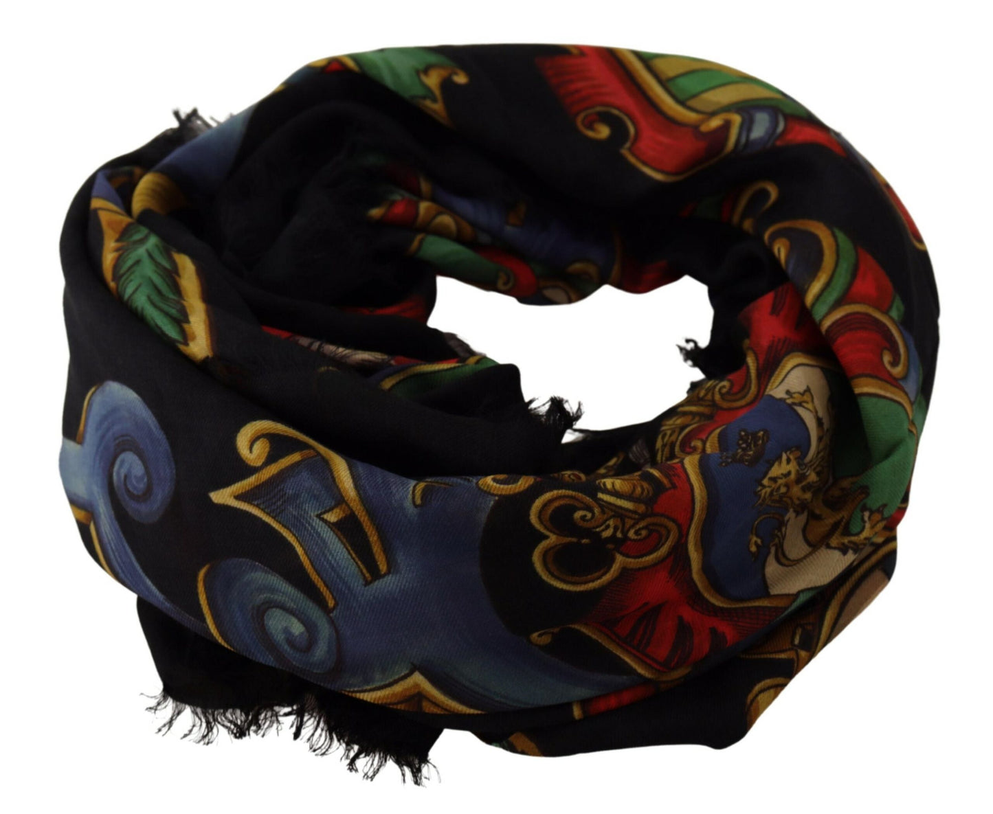 Dolce & Gabbana Elegant Multicolor Silk-Blend Men's Scarf