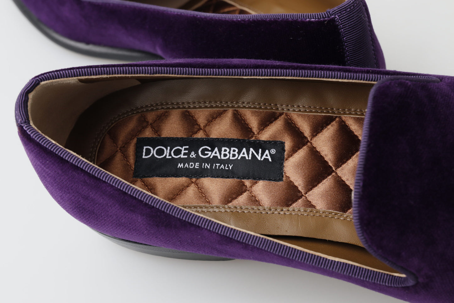 Dolce & Gabbana Elegant Purple Slipper Loafers