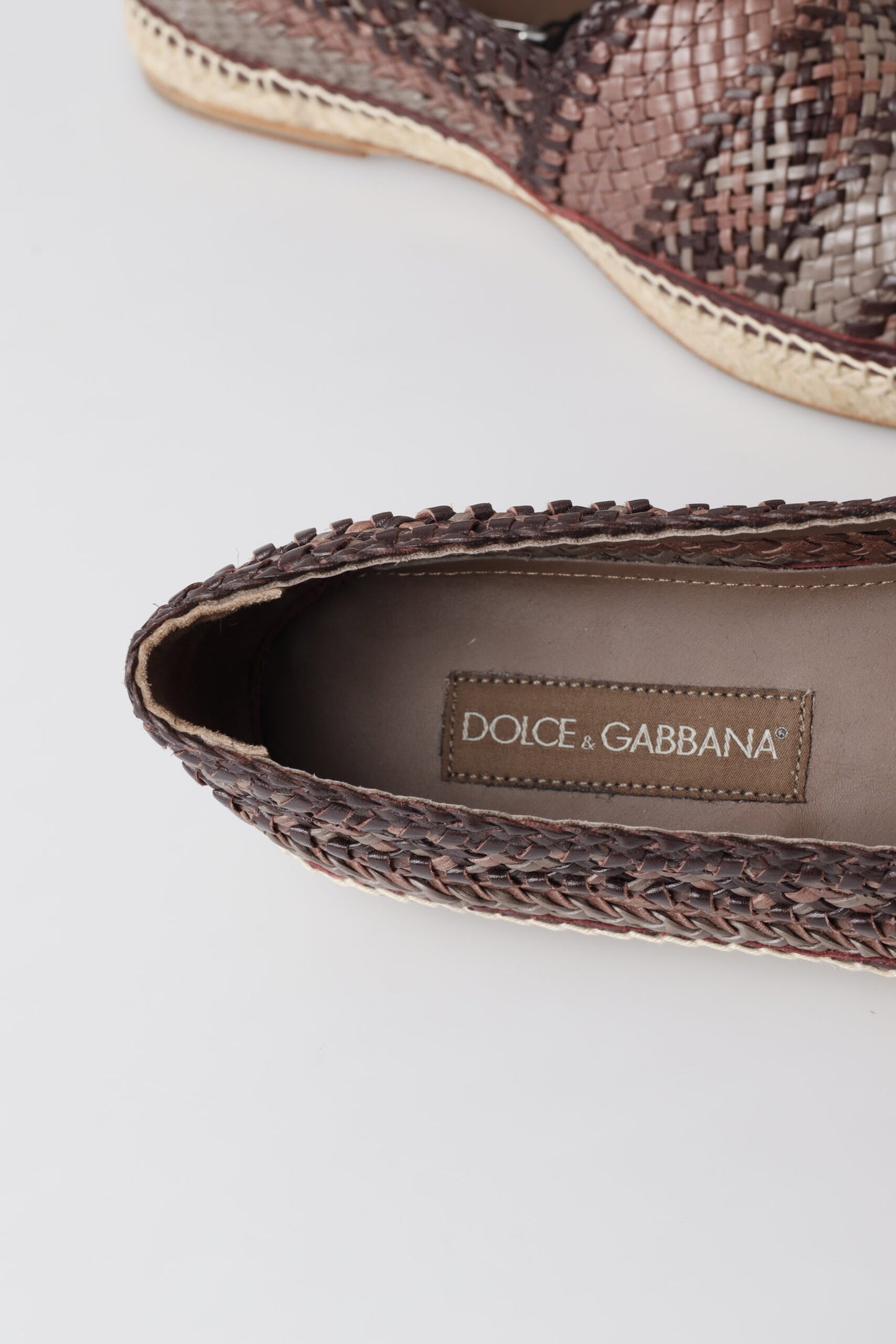 Dolce & Gabbana Multicolor Buffalo Leather Espadrilles