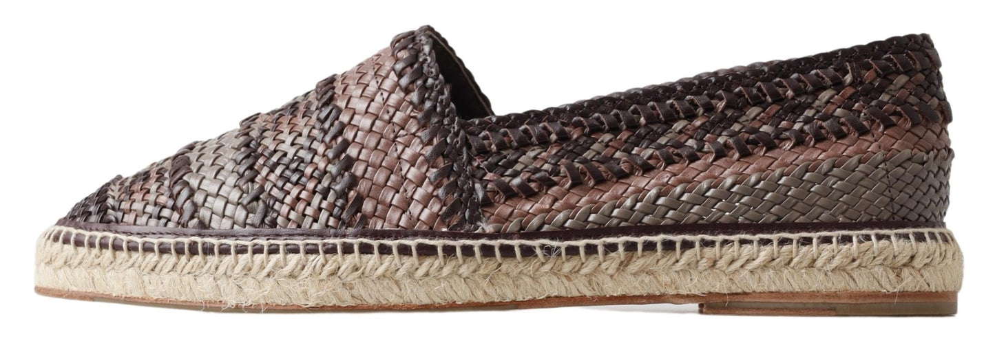 Dolce & Gabbana Multicolor Buffalo Leather Espadrilles