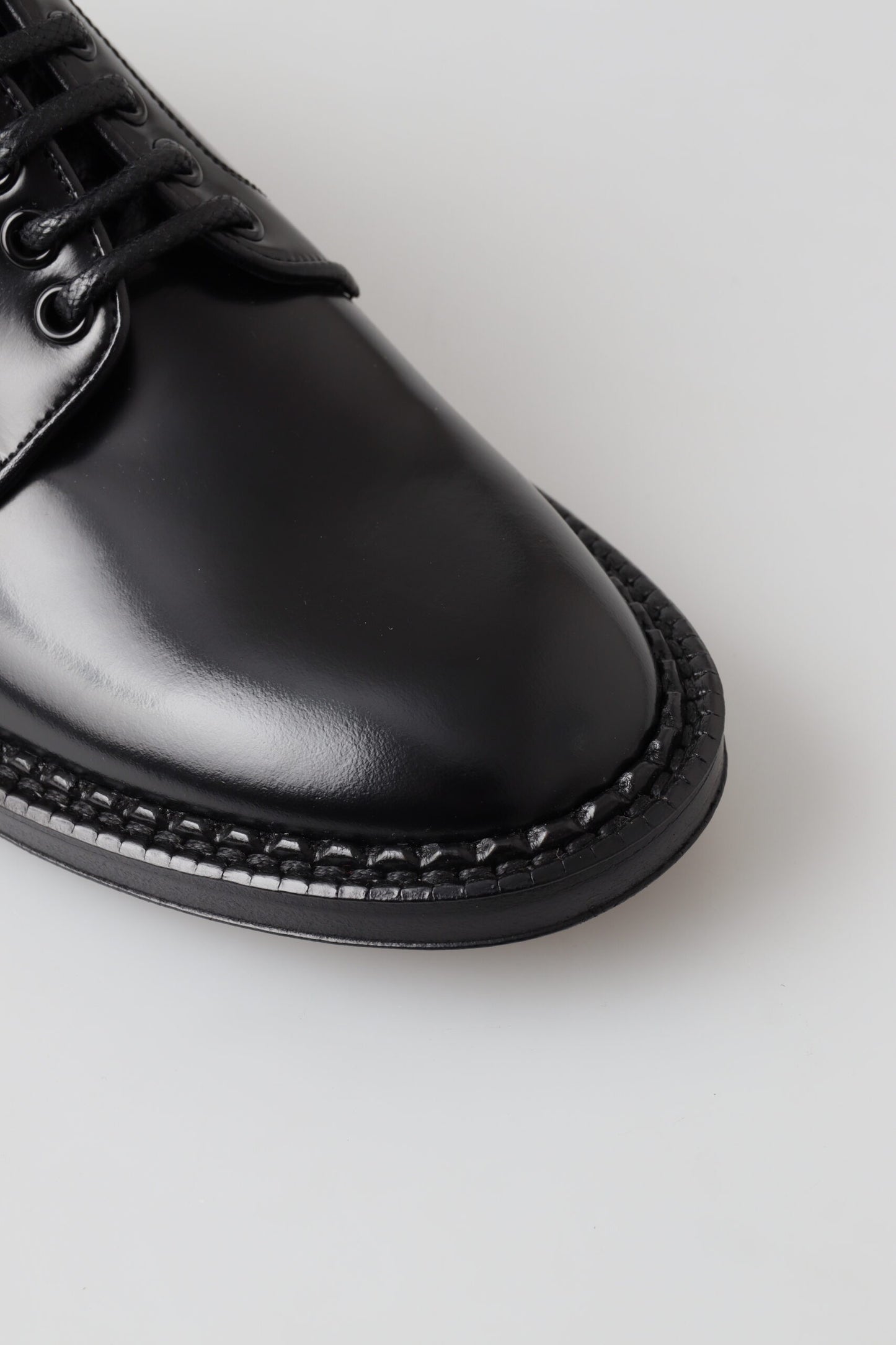 Dolce & Gabbana Elegant Black Leather Derby Shoes