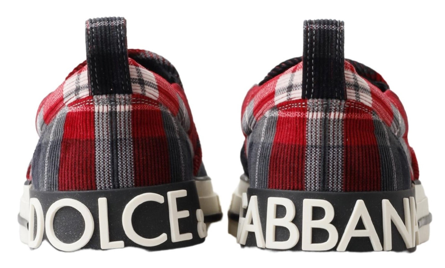 Dolce & Gabbana Checkered Charm Low-Top Sneakers