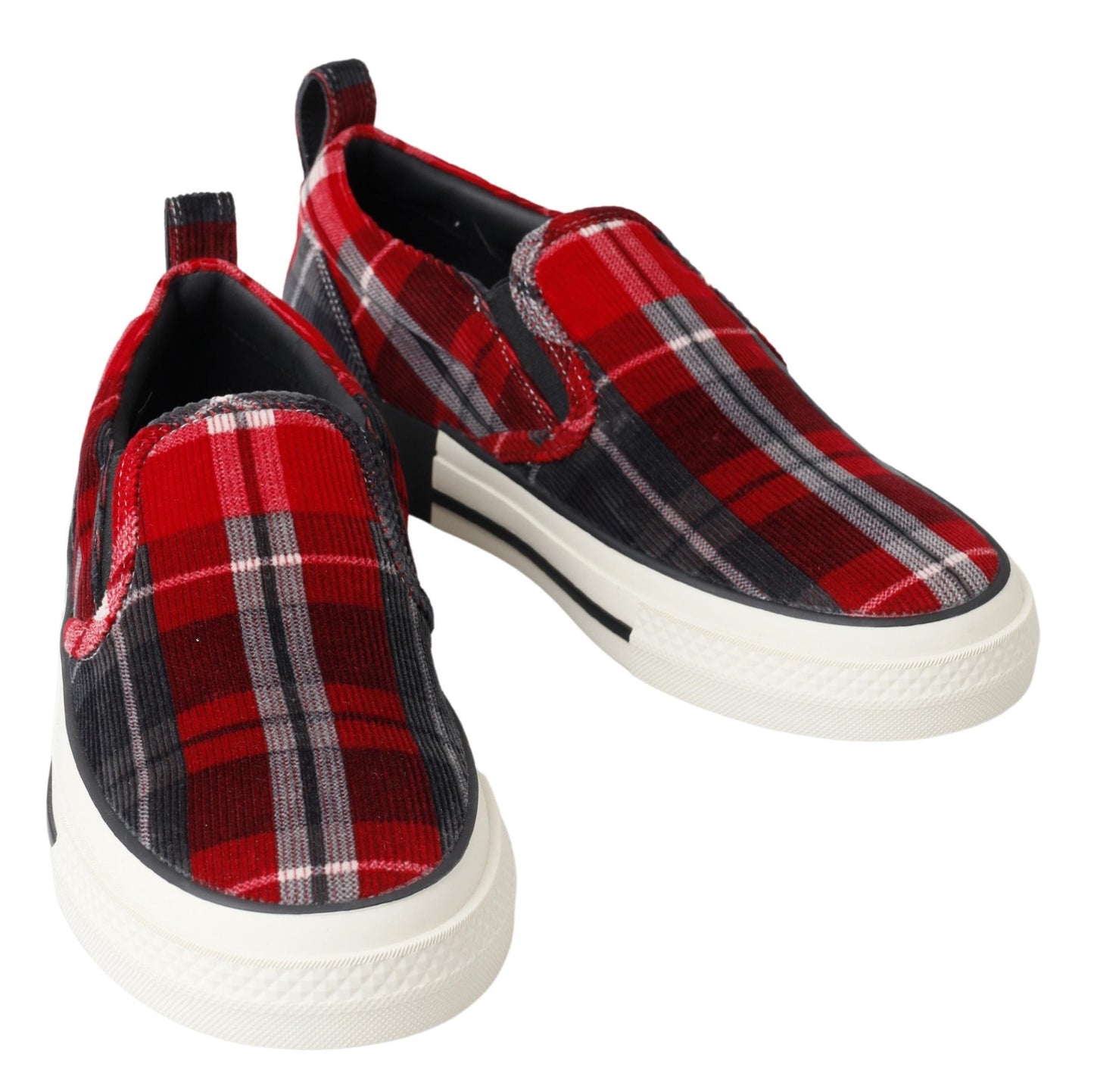 Dolce & Gabbana Checkered Charm Low-Top Sneakers