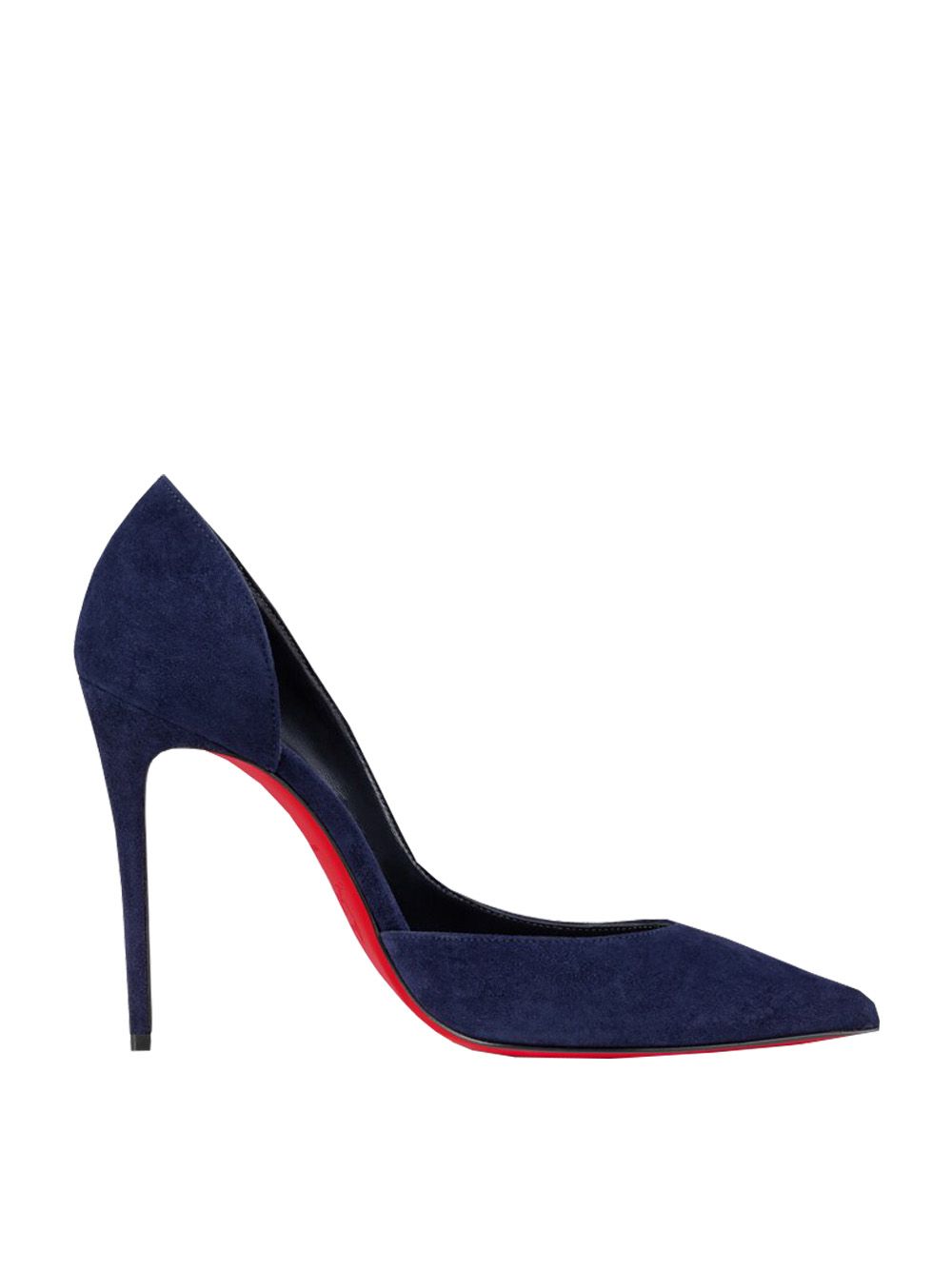 Christian Louboutin Velvet Blue Decollete Stiletto Pumps