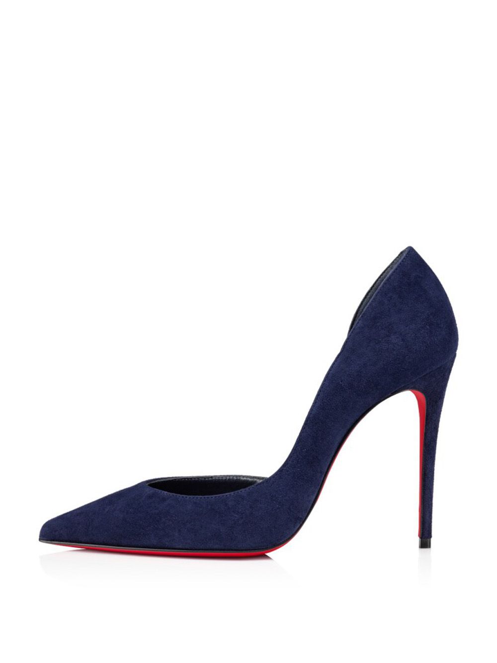 Christian Louboutin Velvet Blue Decollete Stiletto Pumps