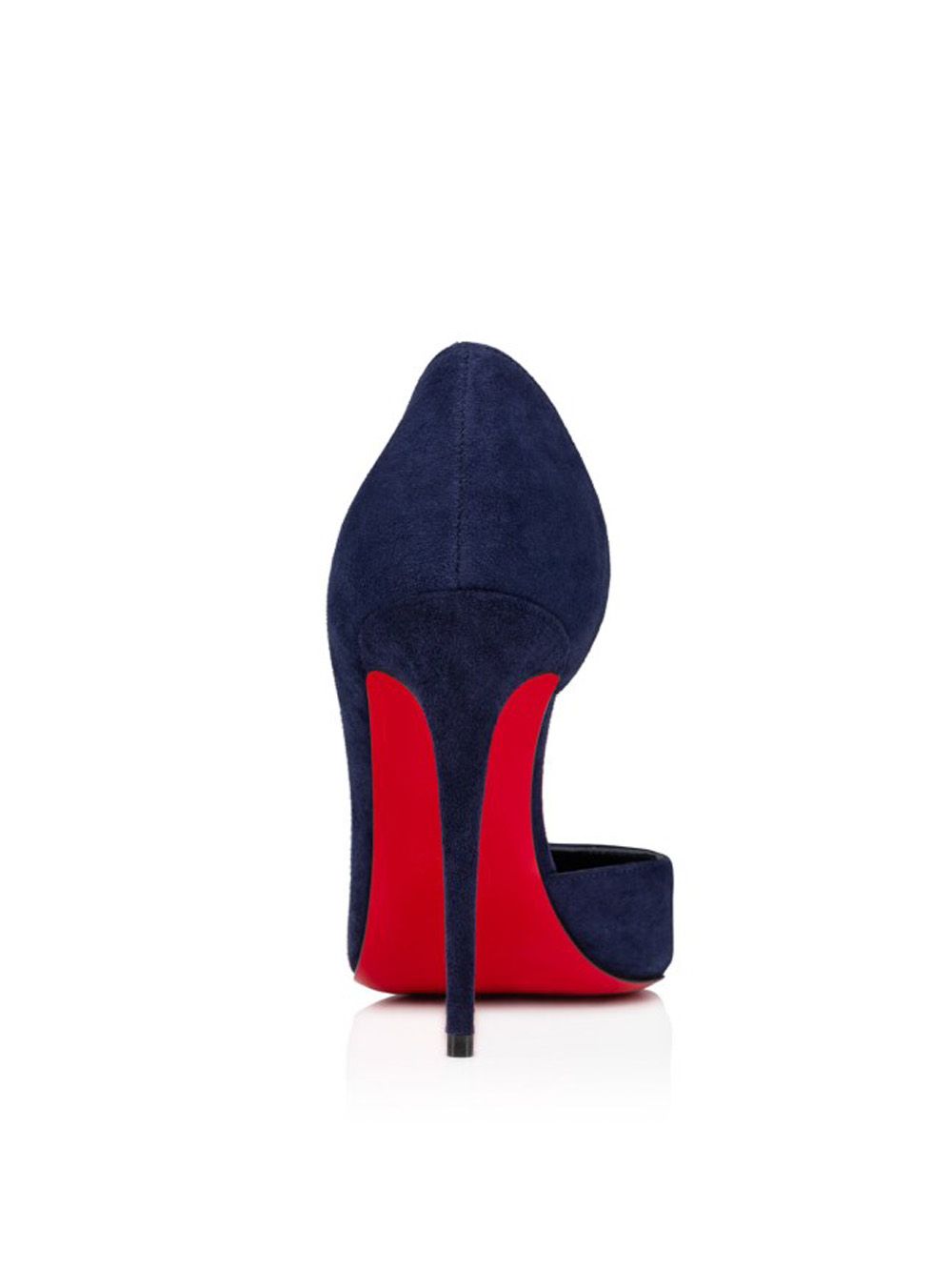 Christian Louboutin Velvet Blue Decollete Stiletto Pumps