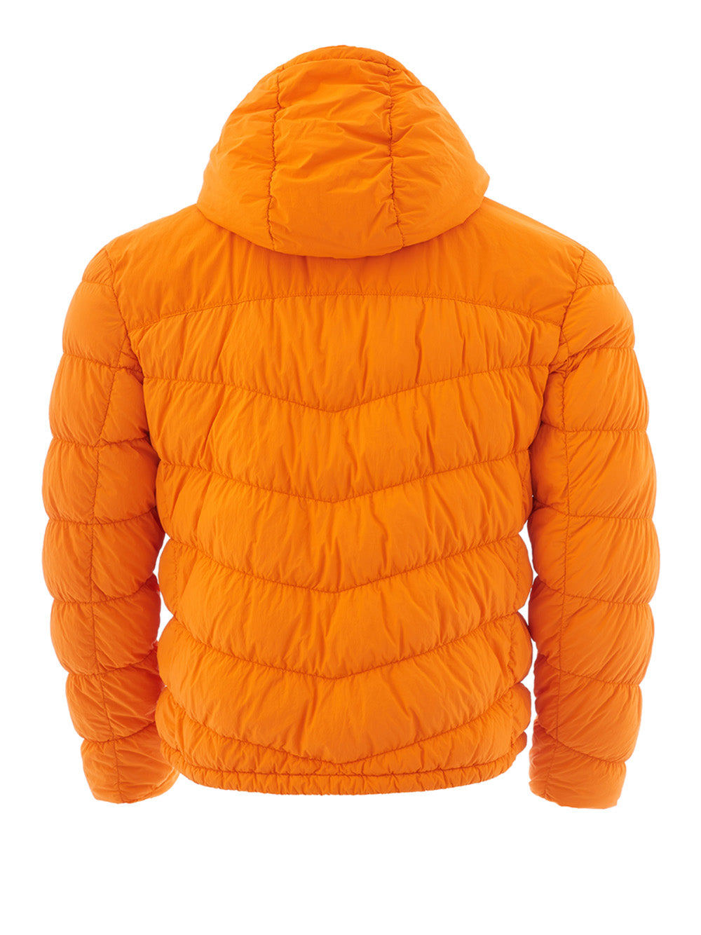 Woolrich Elegant Quilted Orange Hooded Jacket