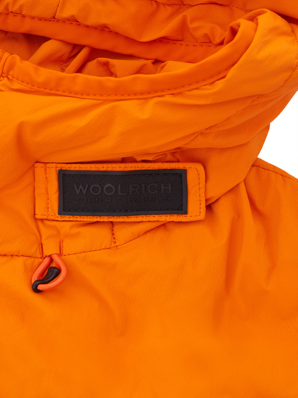 Woolrich Elegant Quilted Orange Hooded Jacket