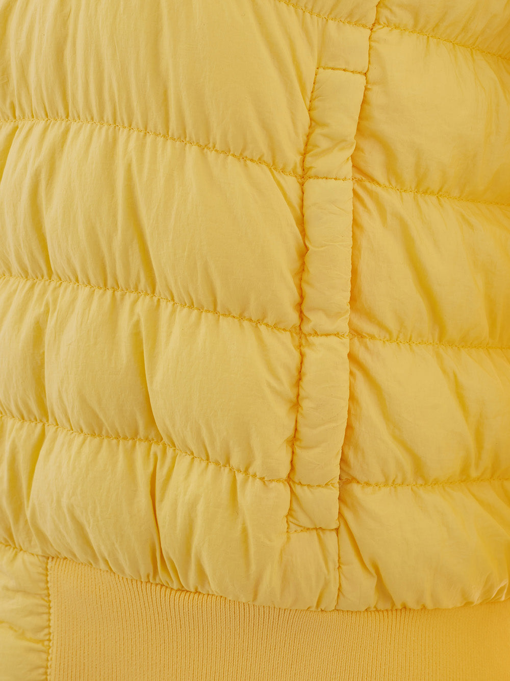 Woolrich Chic Yellow Quilted Bomber Jacket