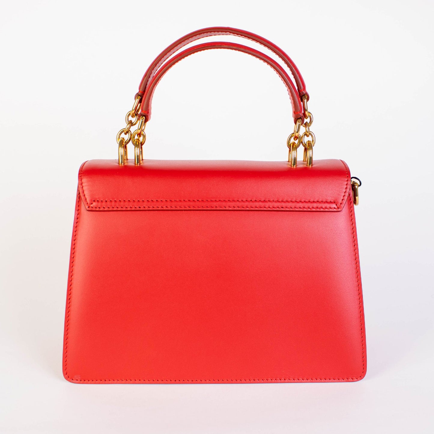 Dolce & Gabbana Chic Red Leather Welcome Handbag