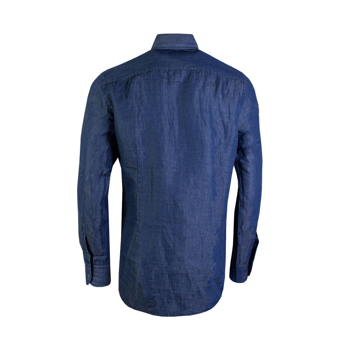 Lardini Elegant Embroidered Denim Shirt