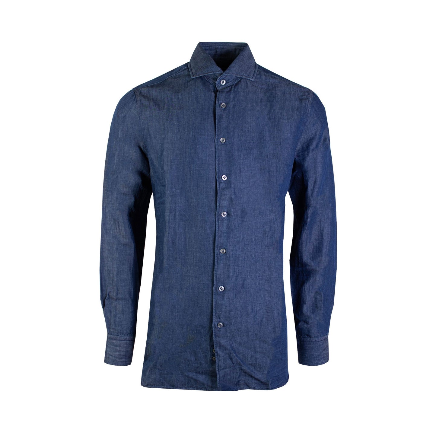 Lardini Elegant Embroidered Denim Shirt