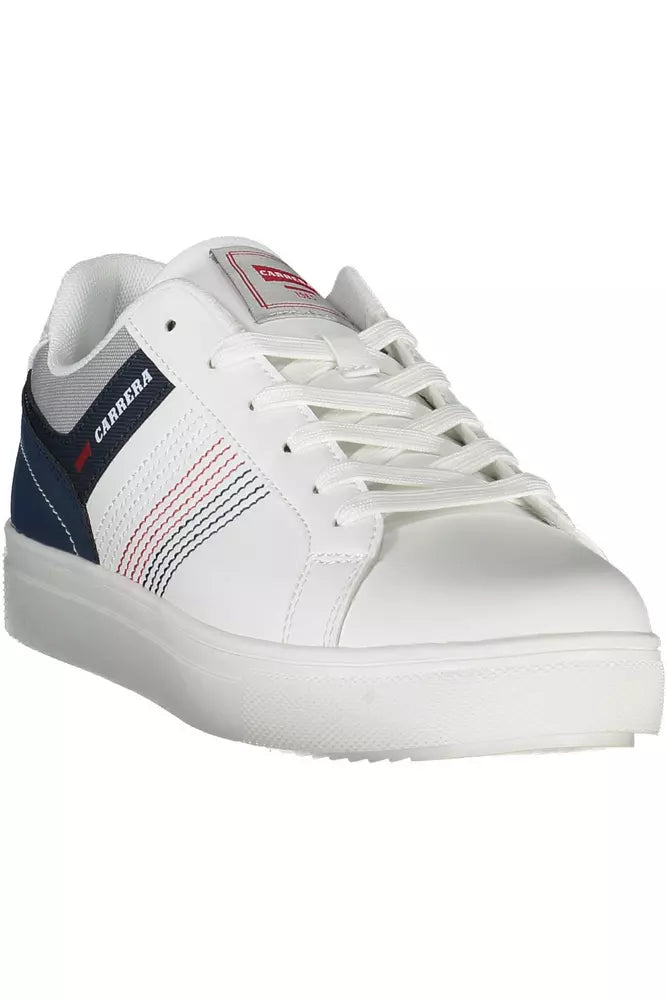 Sleek White Carrera Sneakers with Contrasting Accents