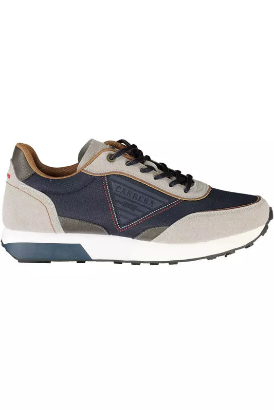 Carrera Sleek Blue Eco-Leather Sneakers