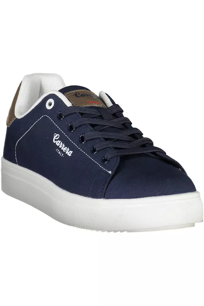 Carrera Sleek Blue Sneakers With Eco-Leather Accents