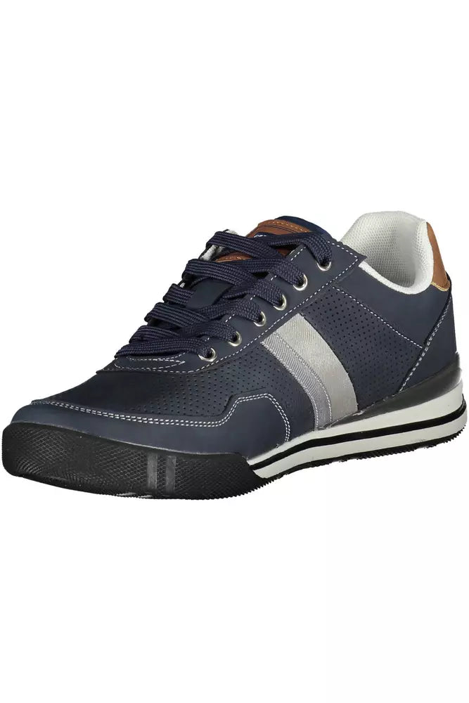 Carrera Sleek Blue Contrasting Sports Sneakers