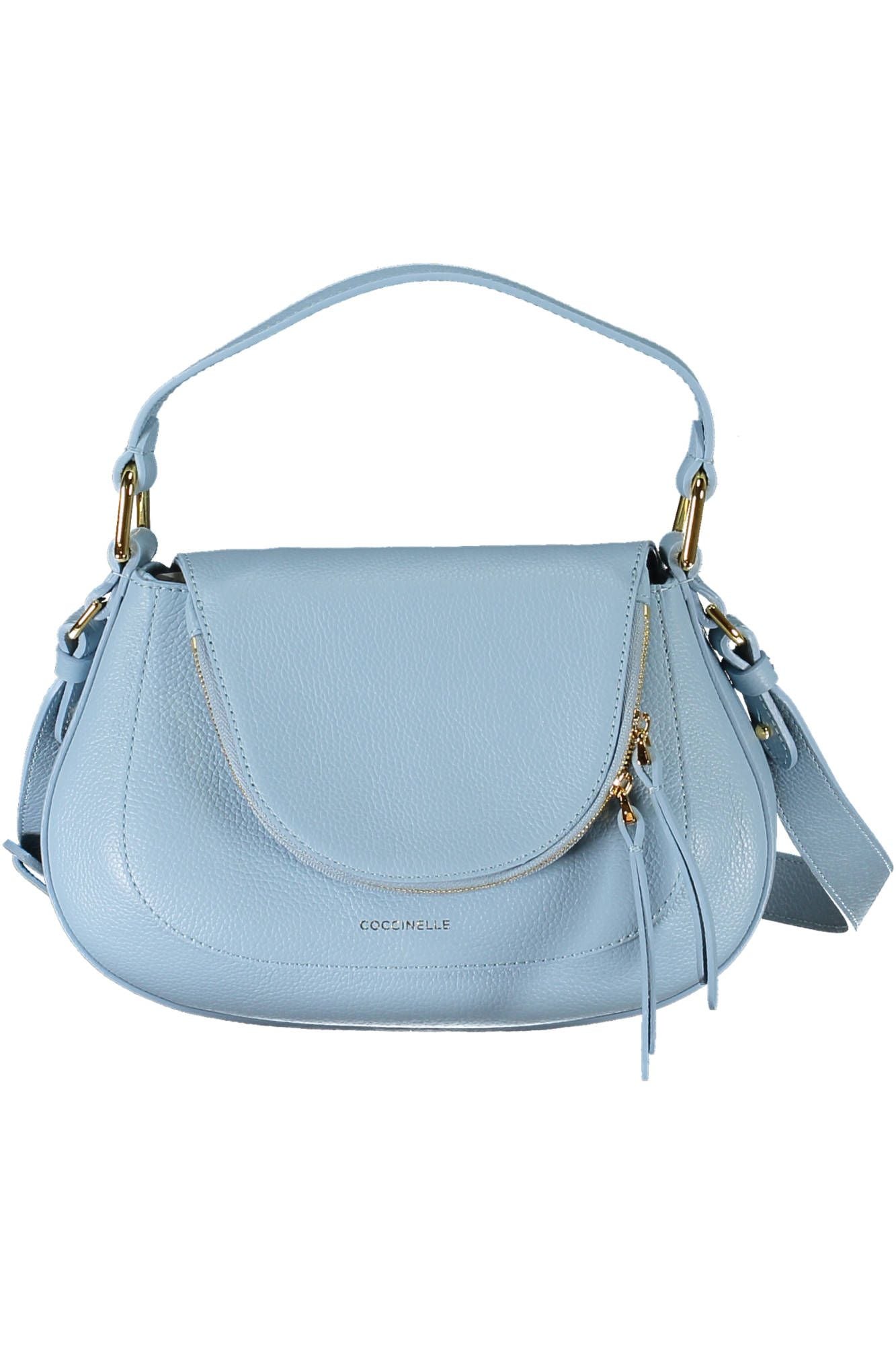 Coccinelle Chic Light Blue Leather Handbag