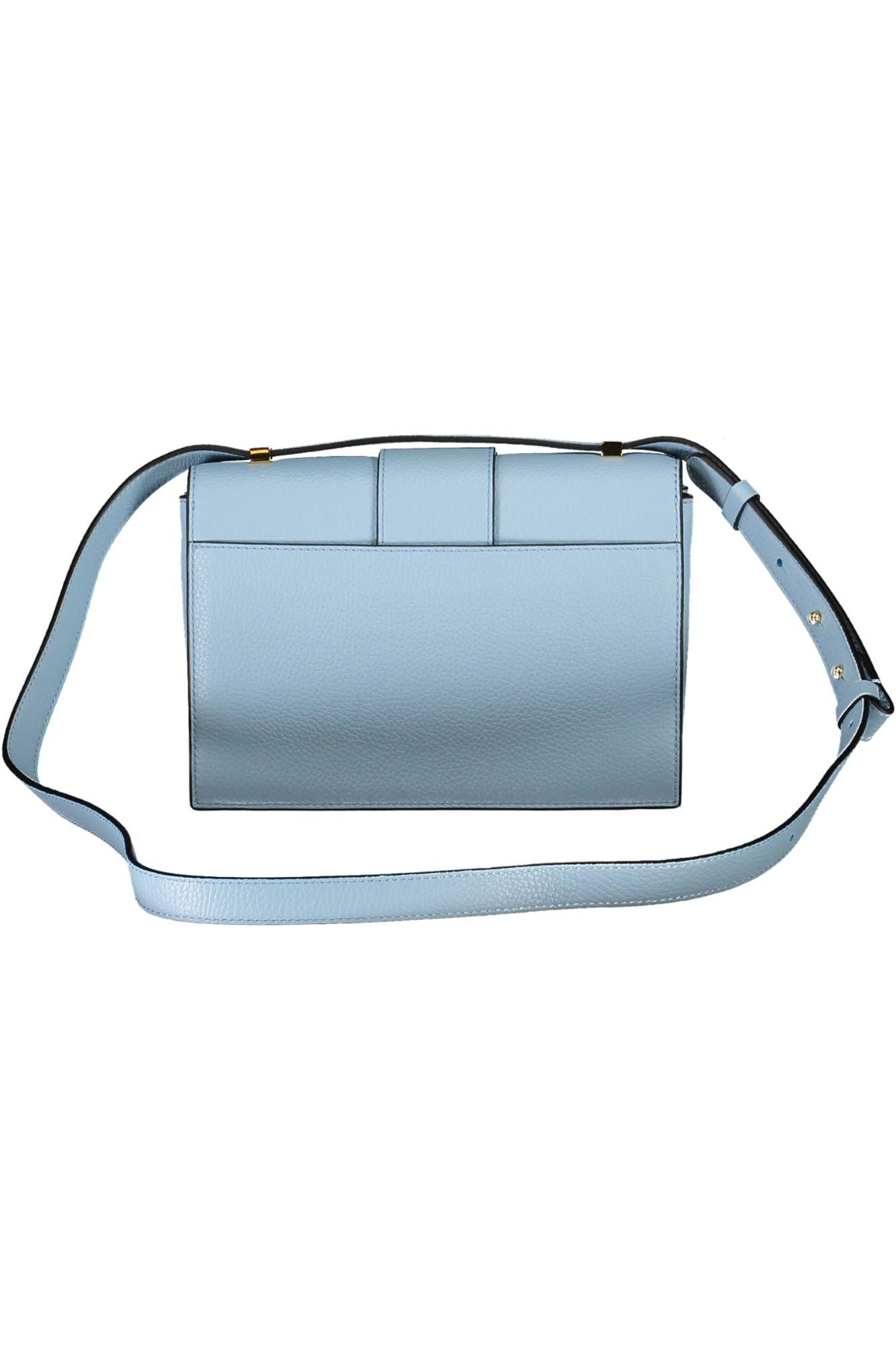 Coccinelle Elegant Light Blue Leather Shoulder Bag