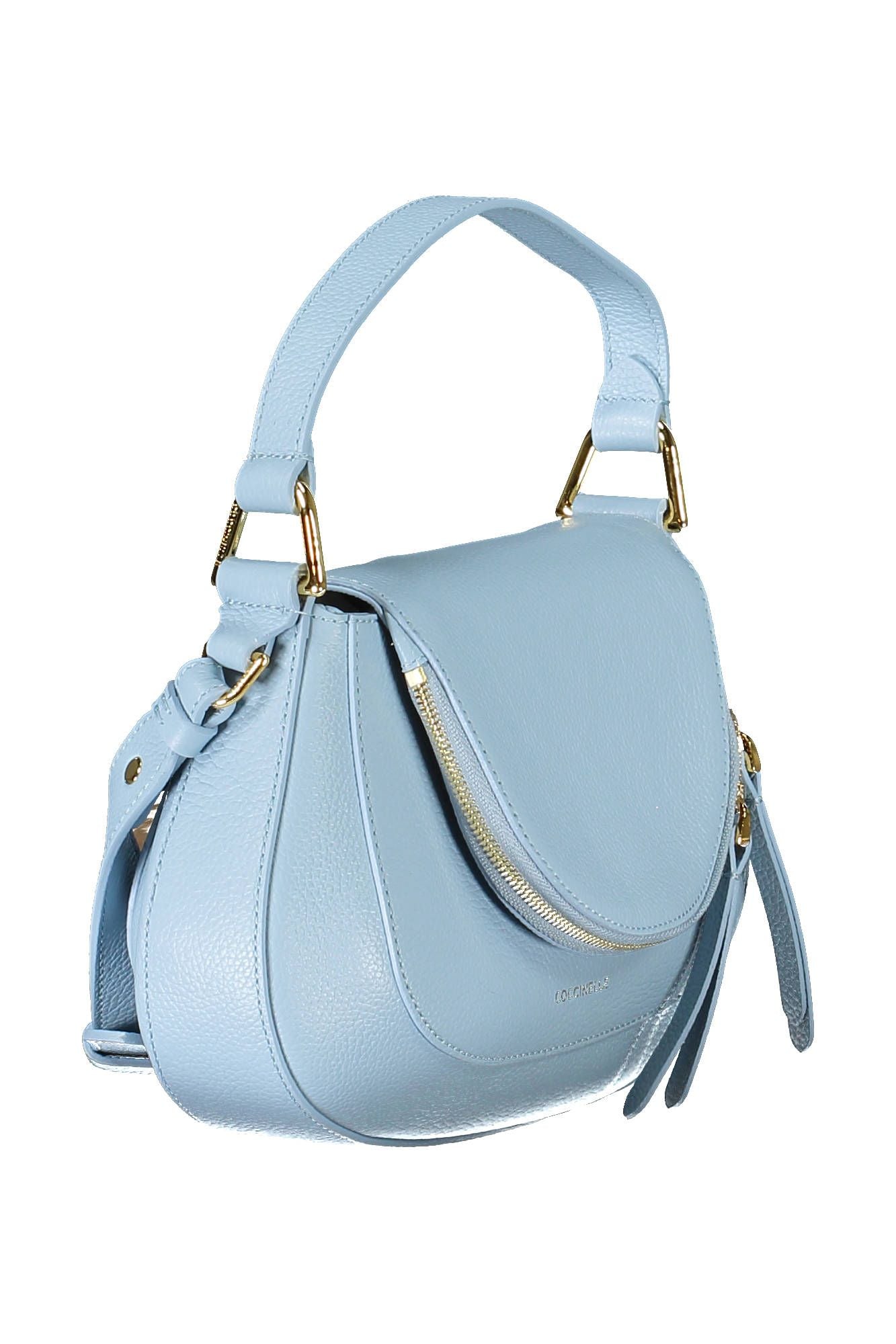 Coccinelle Chic Light Blue Leather Handbag