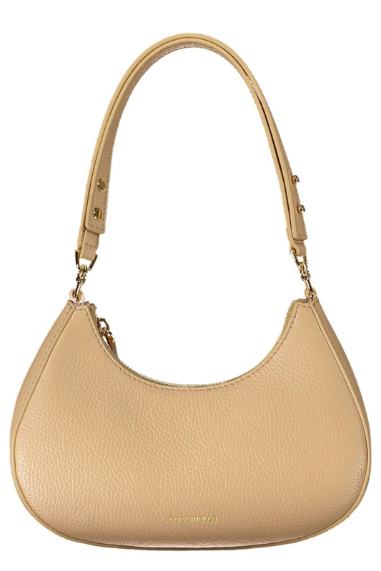 Coccinelle Beige Leather Chic Shoulder Bag