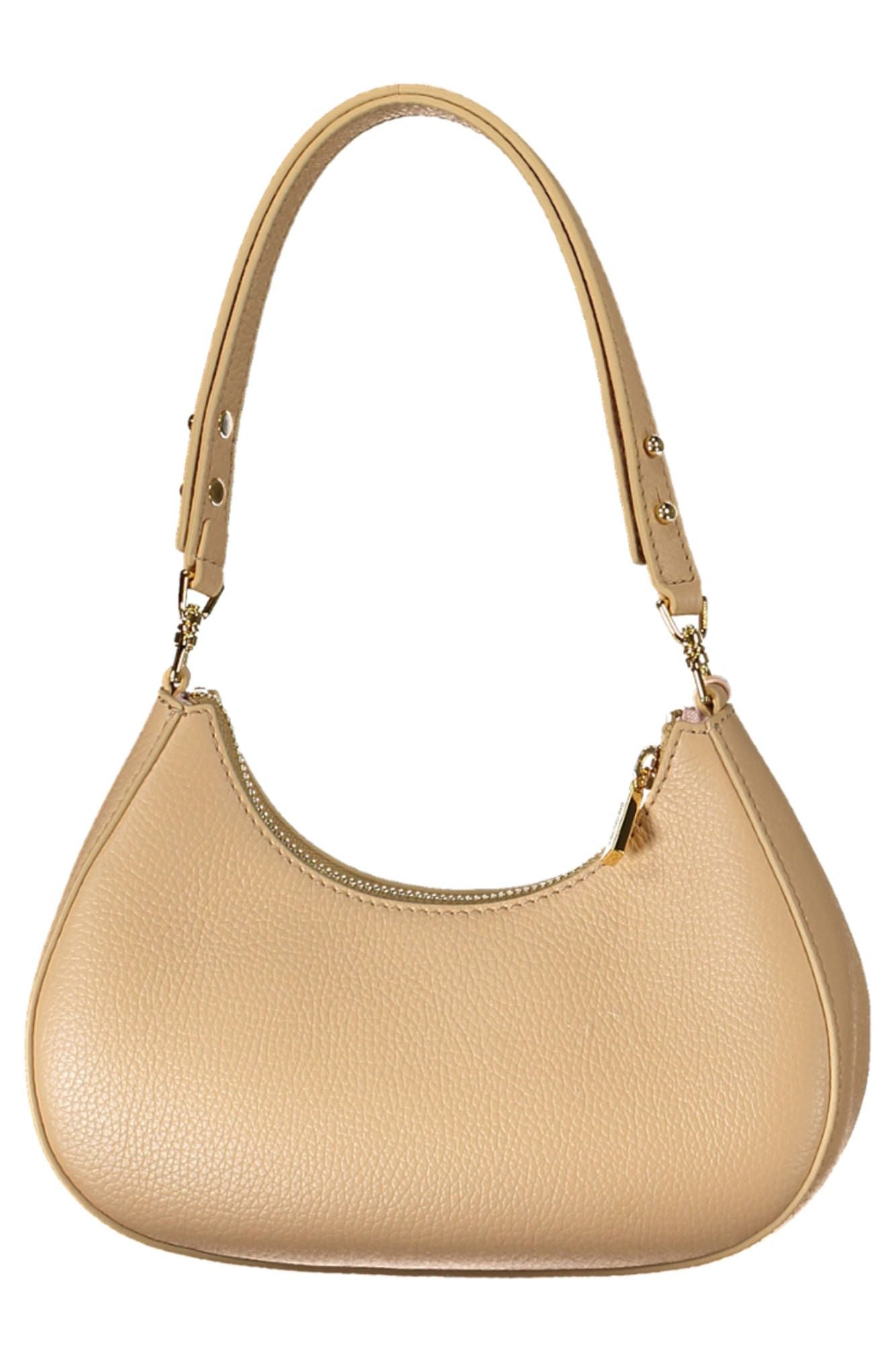 Coccinelle Beige Leather Chic Shoulder Bag