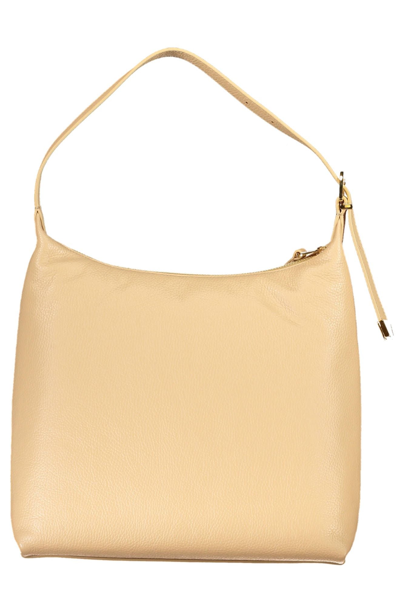 Coccinelle Beige Leather Elegance Shoulder Bag