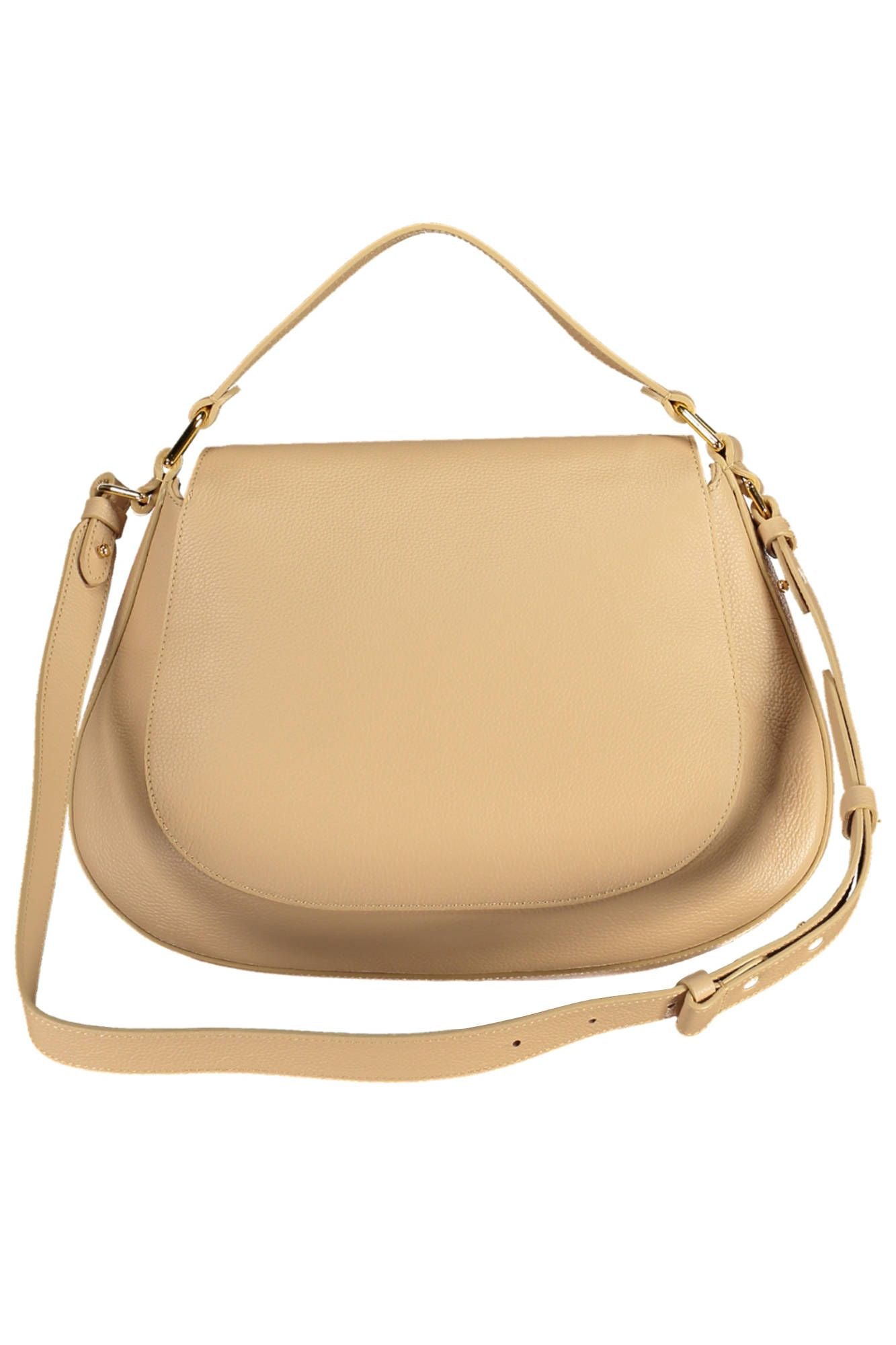 Coccinelle Beige Leather Elegance Shoulder Bag