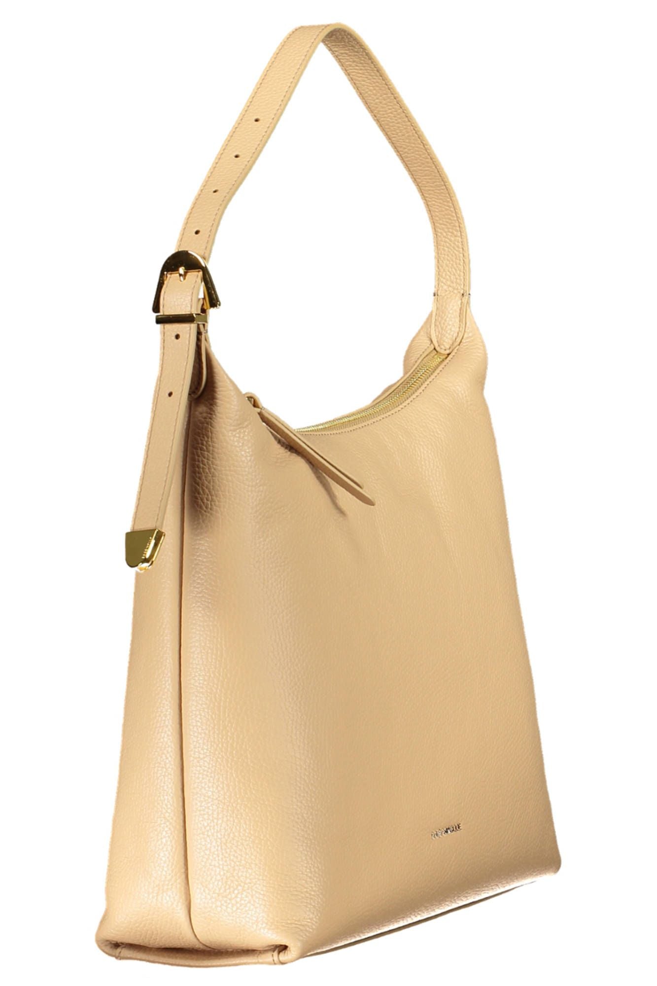 Coccinelle Beige Leather Elegance Shoulder Bag