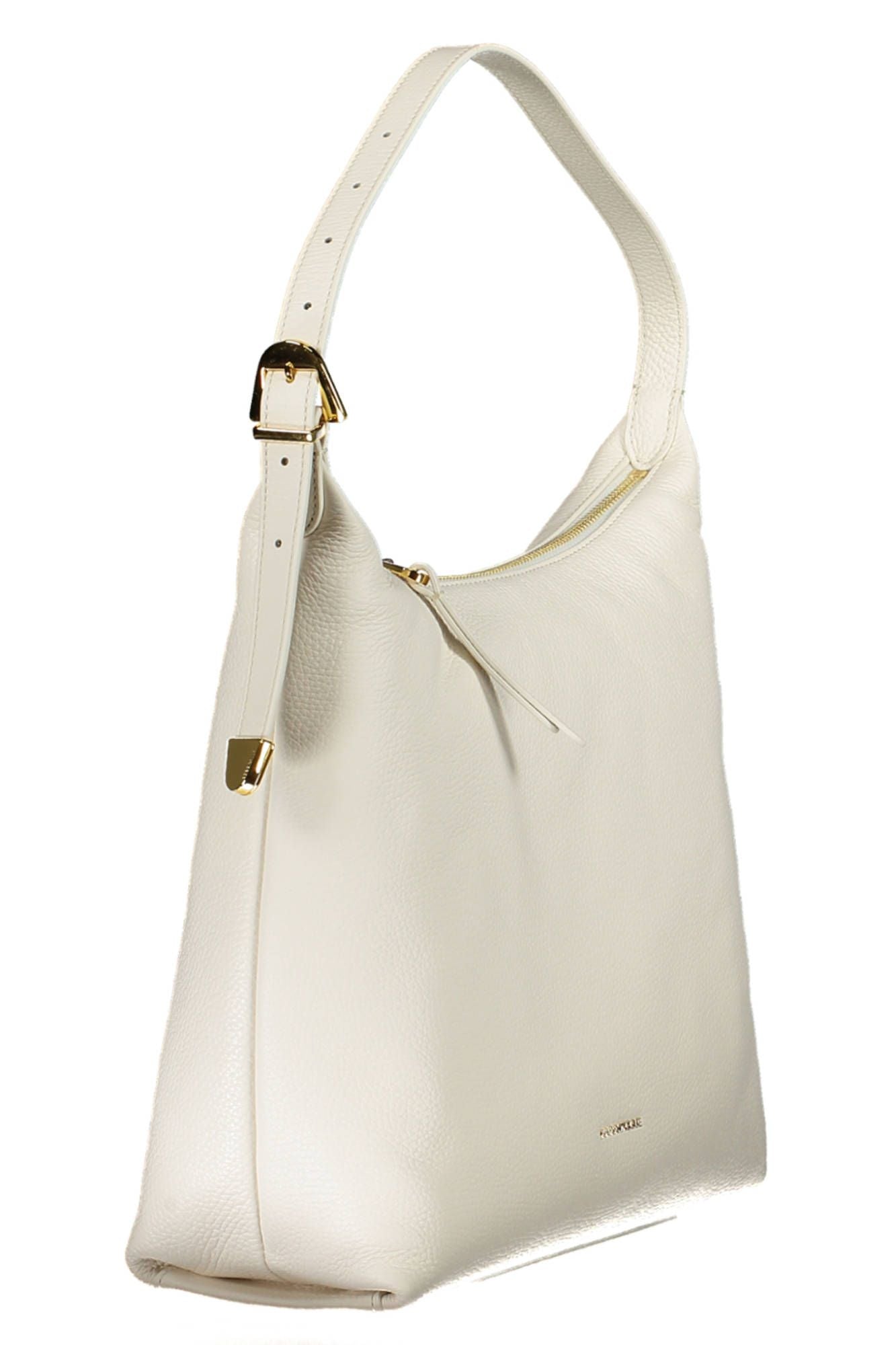 Coccinelle Elegant White Leather Shoulder Bag